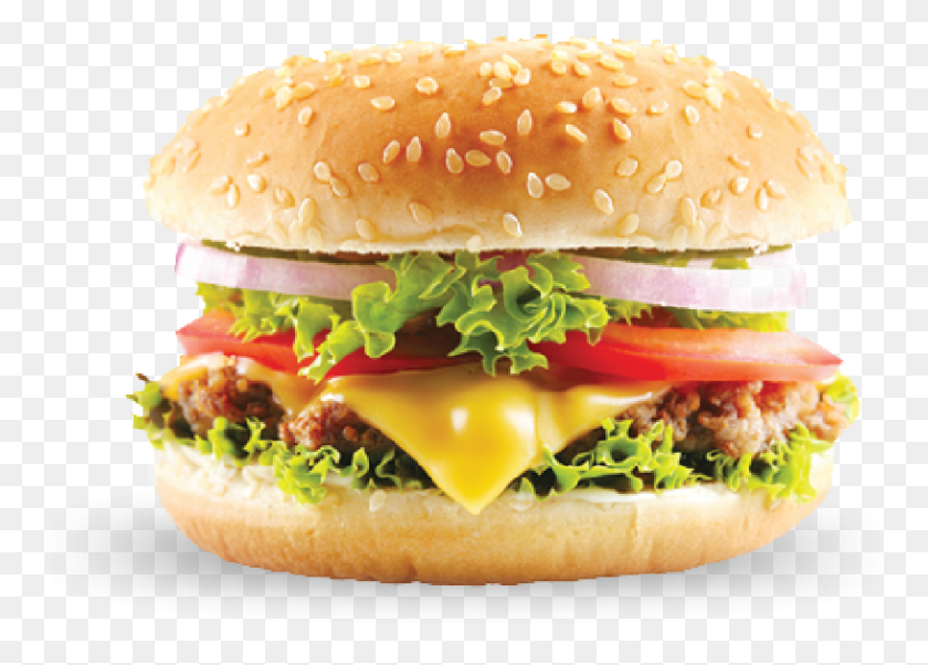 816x568 Beef Cheesburger Hamburger, Burger, Food, Sesame HD PNG Download
