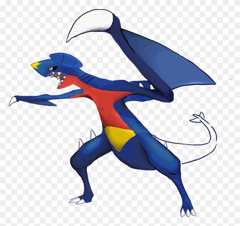 812x759 Been Experimenting With Drawing On A Tablet In Garchomp Drawing, Bird, Animal, Horse HD PNG Download