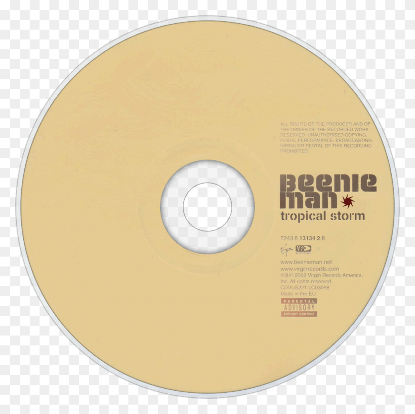 1000x1000 Beenie Man Tropical Storm Cd Disc Image Cd, Disk, Dvd HD PNG Download