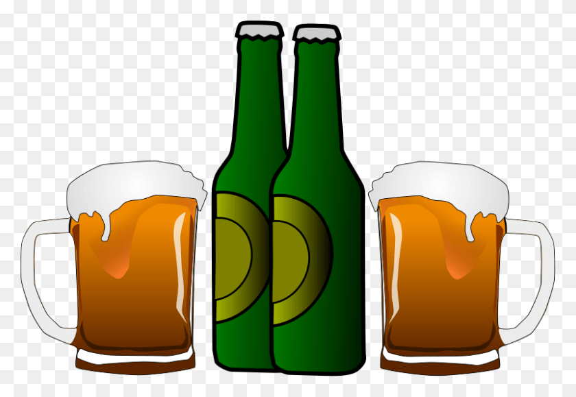 800x533 Beer Distilled Beverage Alcoholic Drink Clip Art Alcohol Clipart, Bottle, Beer Bottle, Lager HD PNG Download