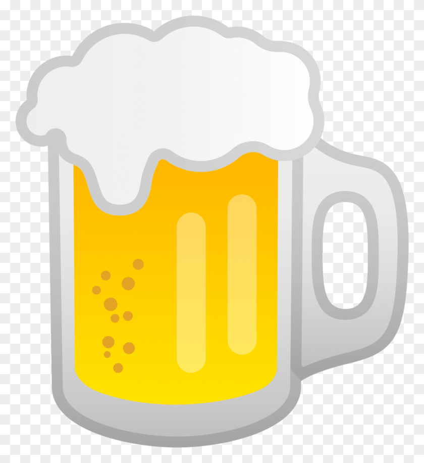 867x952 Beer Emoji, Glass, Alcohol, Beverage HD PNG Download