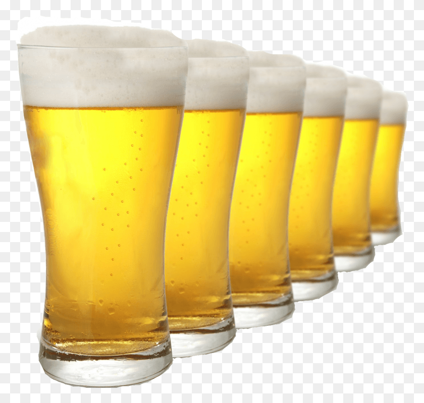 1387x1315 Beer Image Four Pints Of Lager, Glass, Beer Glass, Alcohol HD PNG Download