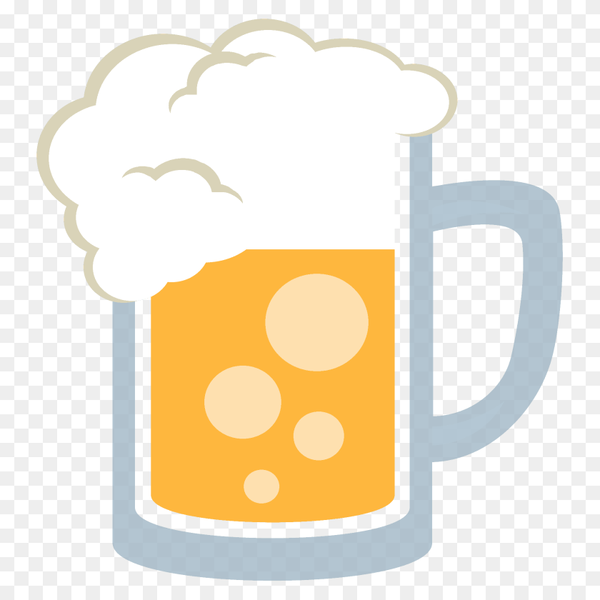 Beer Mug Emoji Clipart, Alcohol, Beverage, Cup, Glass Sticker PNG
