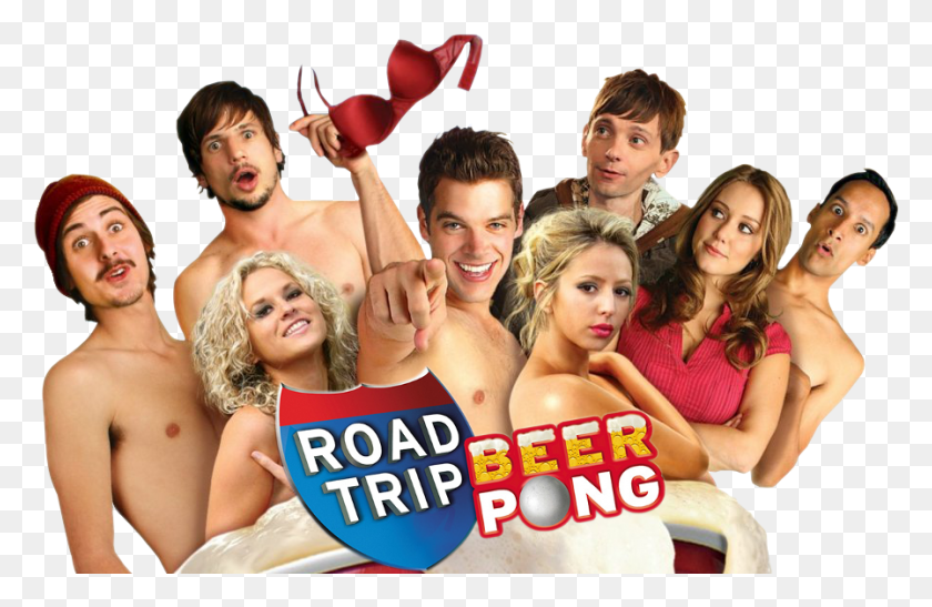 897x561 Beer Pong Image Road Trip Beer Movie, Person, Human, Face HD PNG Download