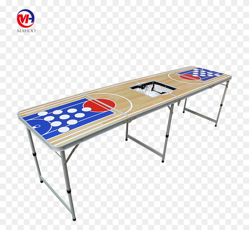 729x717 Beer Pong Tablecustomized Beer Die Tables With Printingfactory Folding Table, Tabletop, Furniture, Coffee Table HD PNG Download