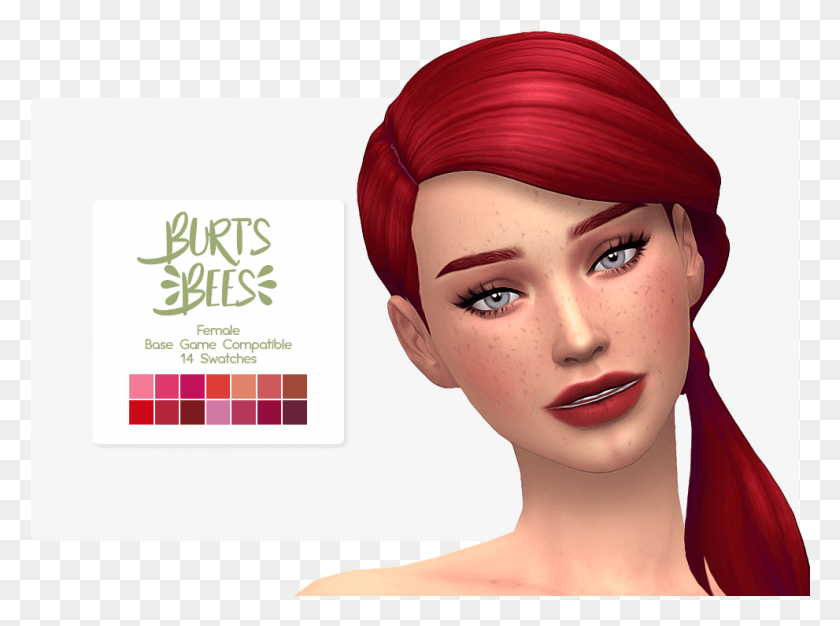 991x720 Bees Came Out With Some Really Gorgeous Lipsticks Sims 4 Maxis Match Lipstick, Head, Person, Human HD PNG Download