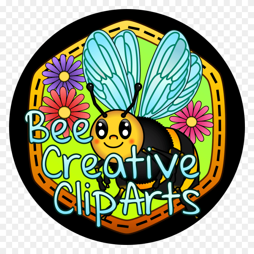 929x929 Bees Clipart Colorful, Invertebrate, Animal, Insect HD PNG Download