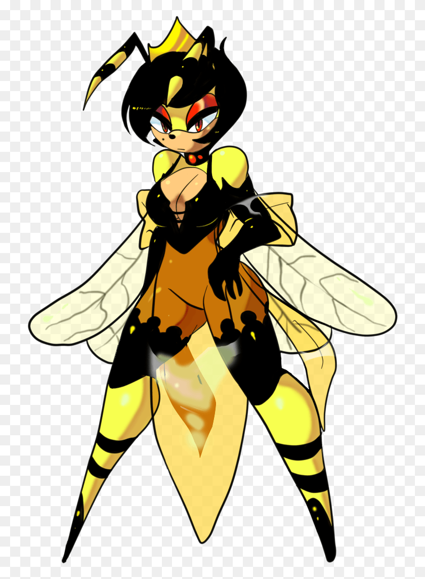 734x1084 Abejas Png