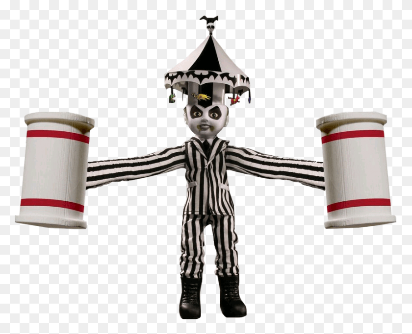 857x684 Beetlejuice Mezco, Coffee Cup, Cup, Person HD PNG Download