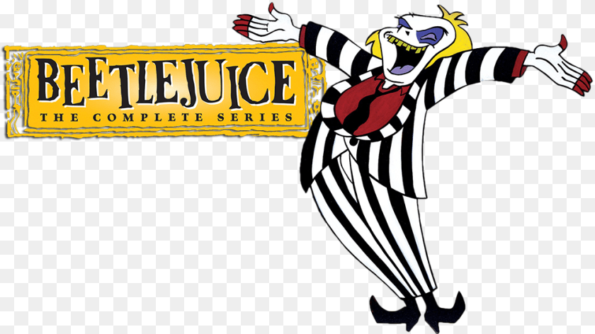 1000x562 Beetlejuice Tv Fanart Fanart Tv, Person, Performer, Clown, Book Transparent PNG