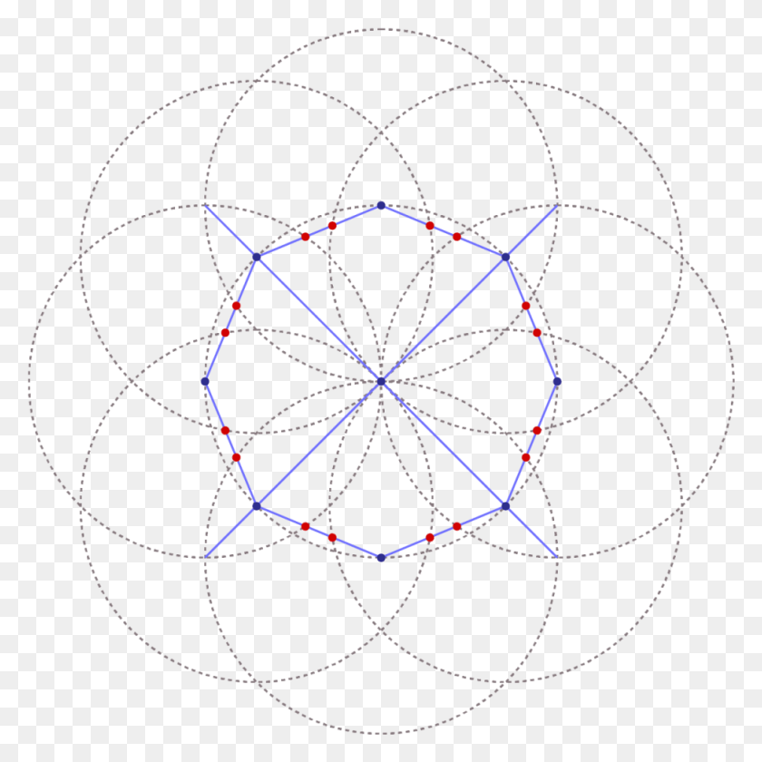 972x972 Begin With An Octagon Base Circle, Ornament, Pattern, Spider Web HD PNG Download