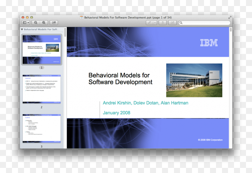 1075x713 Behavioral Models For Software Development Ibm Haifa, File, Webpage, Id Cards HD PNG Download