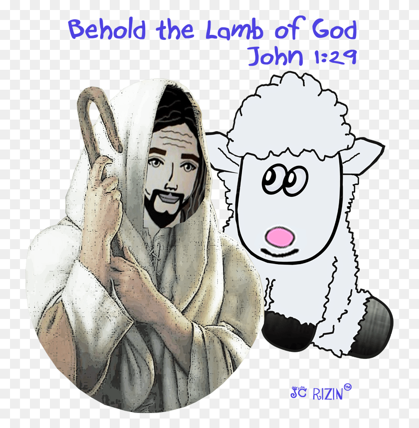 739x799 Behold The Lamb Of God T Shirt, Comics, Book, Text HD PNG Download