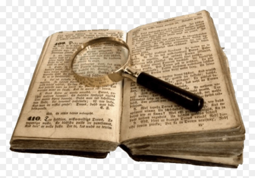 940x634 Beige Book Magnifyingglass Reading Cute Aesthetic Very Old Books, Text, Passport HD PNG Download
