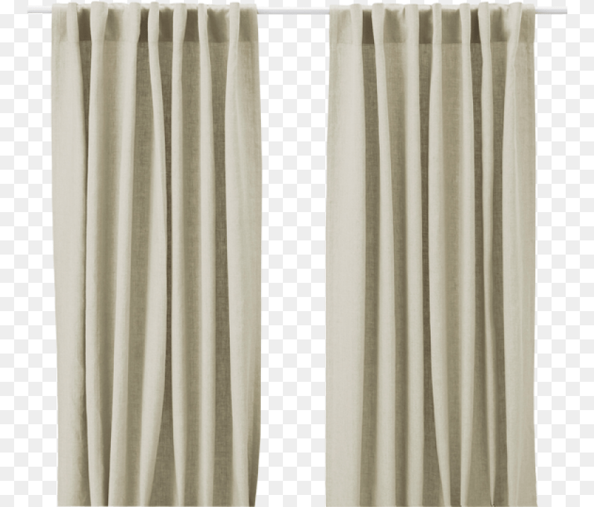 Beige Curtains, Curtain, Home Decor, Linen PNG