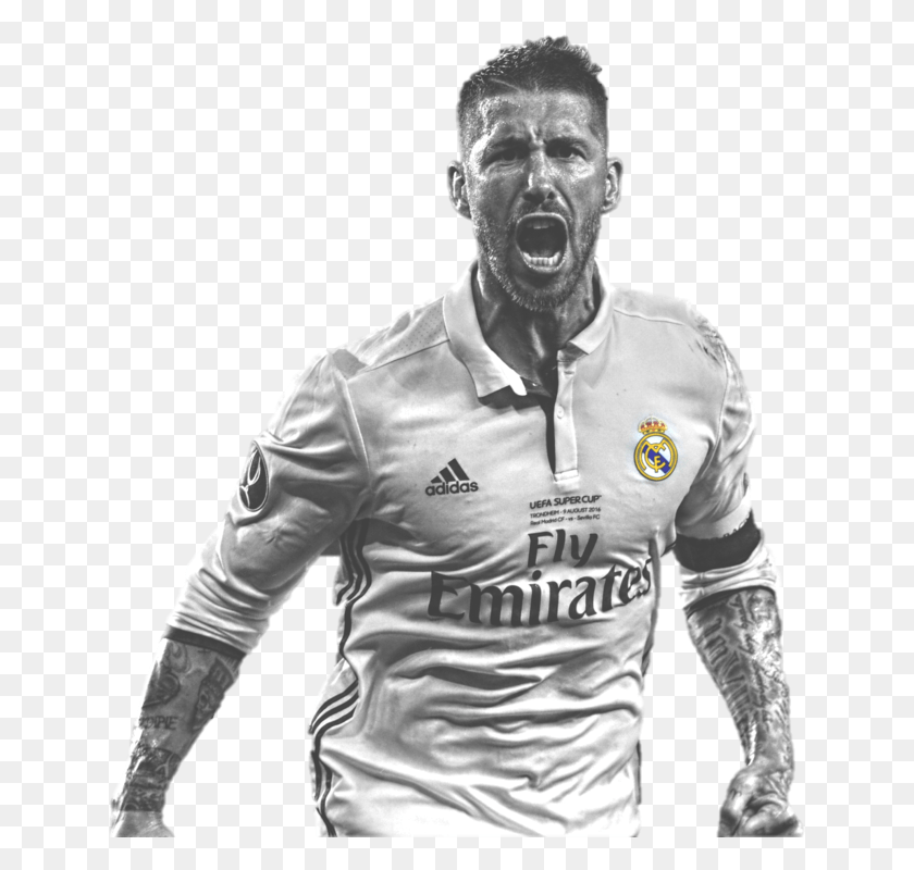 642x740 Bek Dan Sekaligus Kapten Real Madrid Sergio Ramos Sergio Ramos, Clothing, Apparel, Sleeve HD PNG Download