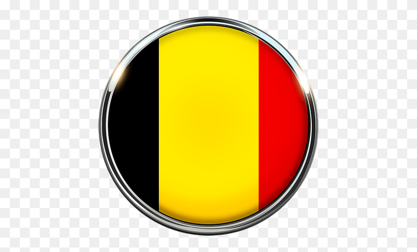 449x449 Бельгия Флаг Страна Брюссель Европа Столица Бельгика, Символ, Диск, Логотип Hd Png Скачать