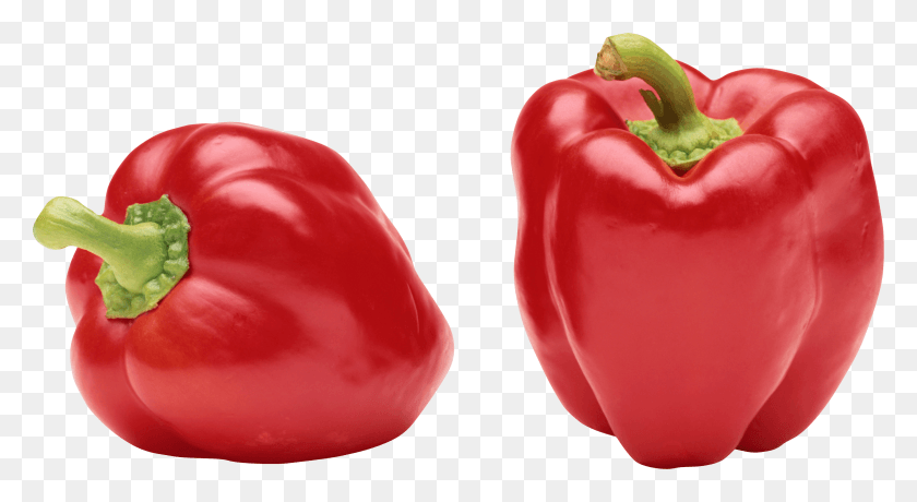 3538x1815 Bell Pepper Chili Pepper Black Pepper Red Colour Vegetables Name, Plant, Vegetable, Food HD PNG Download