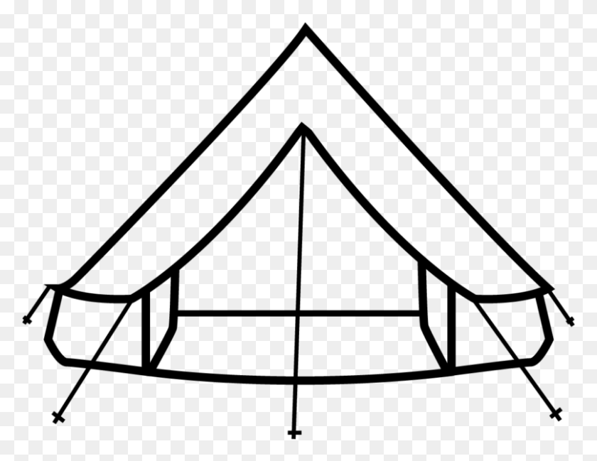 806x609 Bell Tent Line Art, Gray, World Of Warcraft HD PNG Download