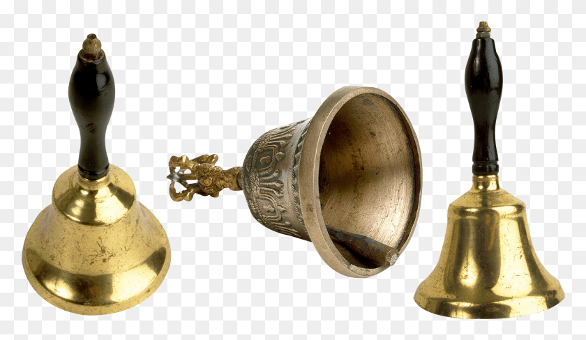 2127x1168 Bell Transparent Image Handbell, Bronze, Brass Section, Musical Instrument HD PNG Download