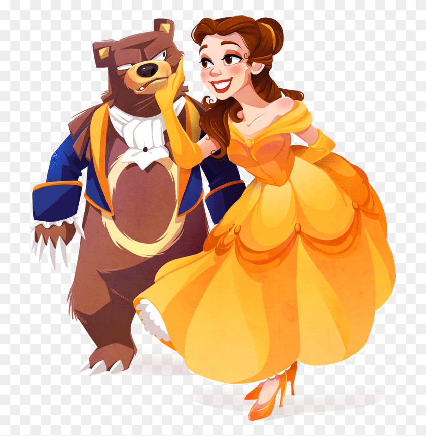 720x801 Belle Beast Together Clipart Disney Pokemon, Person, Human, Leisure Activities HD PNG Download