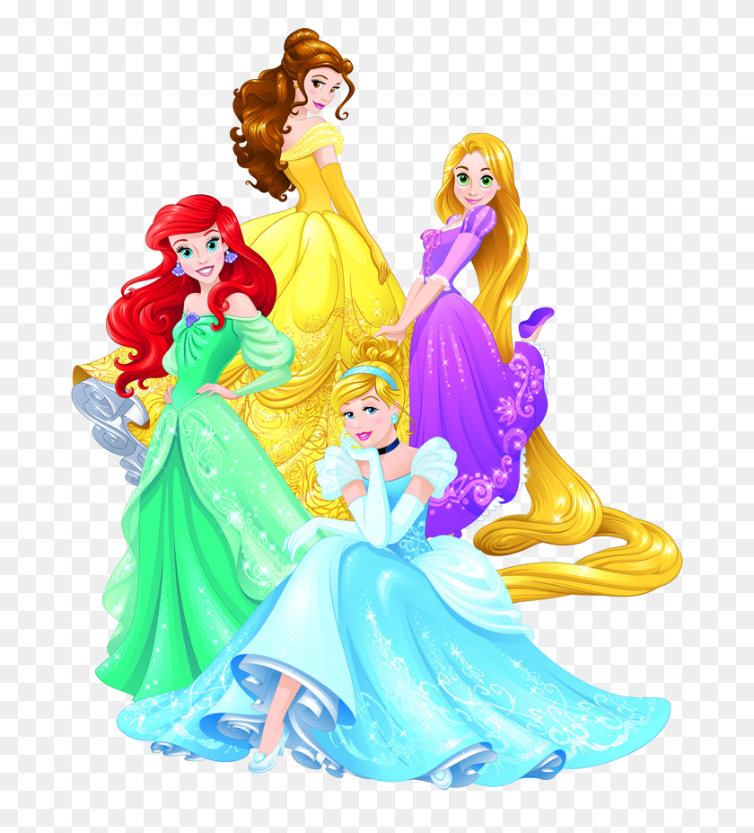 684x867 Belle La Princesa De Disney Pocahontas Tiana Rapunzel Fondo Transparente La Princesa De Disney, Estatuilla, Gráficos Hd Png