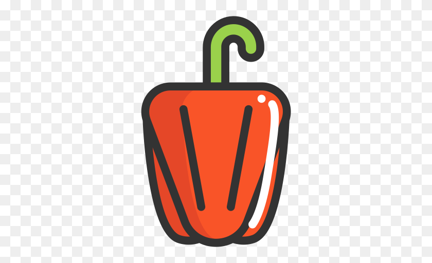 Bellpepper Pepper Bell Pepper Icon With And Vector Format, Food, Plant, Produce, Vegetable Clipart PNG
