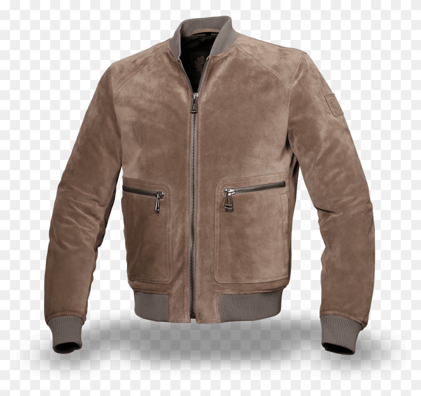 1007x946 Belstaff Winswell Men39s Leatherblouson Driftwood Leather Jacket, Clothing, Apparel, Coat HD PNG Download