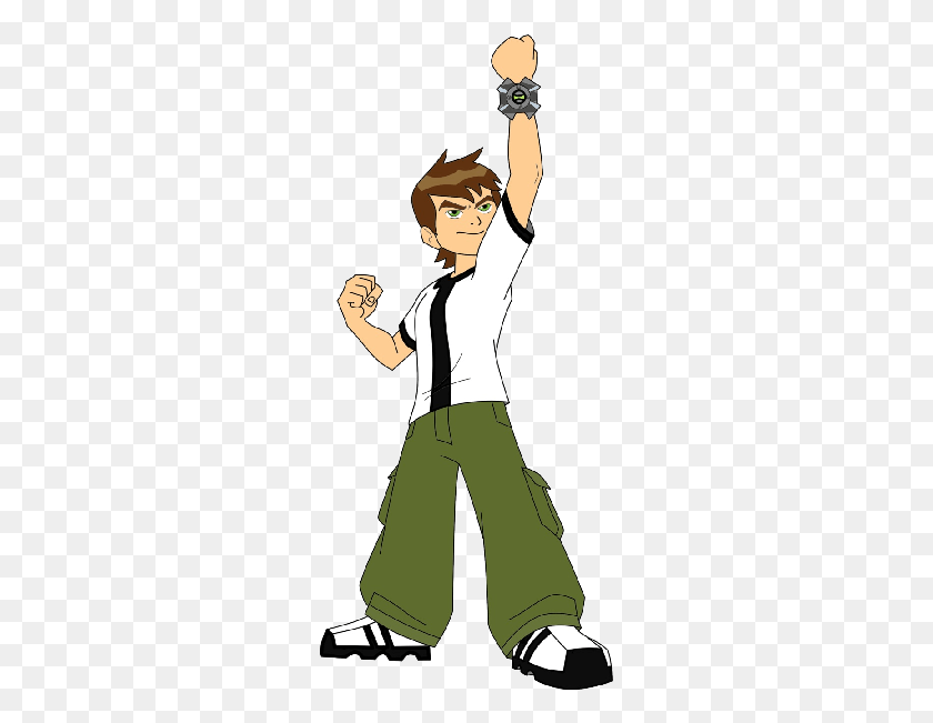 265x591 Ben 10 Cartoon Drawing Ben, Hand, Person, Human HD PNG Download