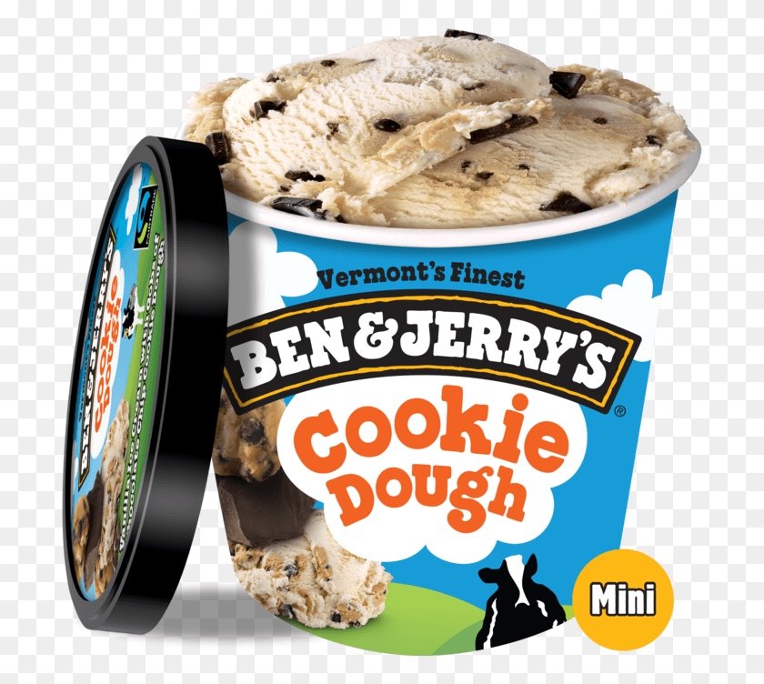 705x692 Ben And Jerry S Ben Amp Jerry S Chocolate Chip Ben And Jerry39s Ice Cream, Dessert, Food, Cream HD PNG Download