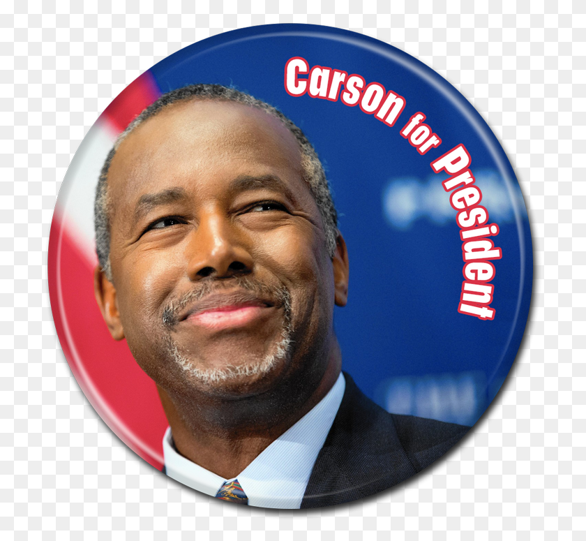 715x715 Ben Carson Button, Person, Human, Disk HD PNG Download