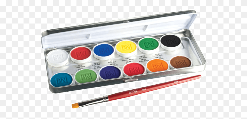 577x345 Ben Nye Magicake Aqua Colors Oz Ben Nye Magicake Aqua Paint Palette, Paint Container, Palette HD PNG Download