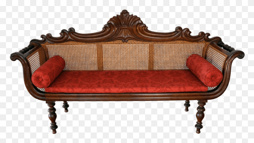 833x444 Bench Studio Couch, Furniture, Wood HD PNG Download