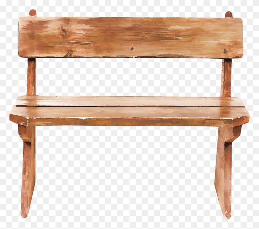 2057x1799 Bench U Bu Au Clip Art Wood Bench, Furniture, Park Bench, Chair HD PNG Download