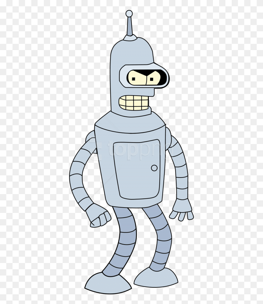 401x911 Bender Free Images Bender Futurama Transparent, Robot, Fire Hydrant, Hydrant HD PNG Download