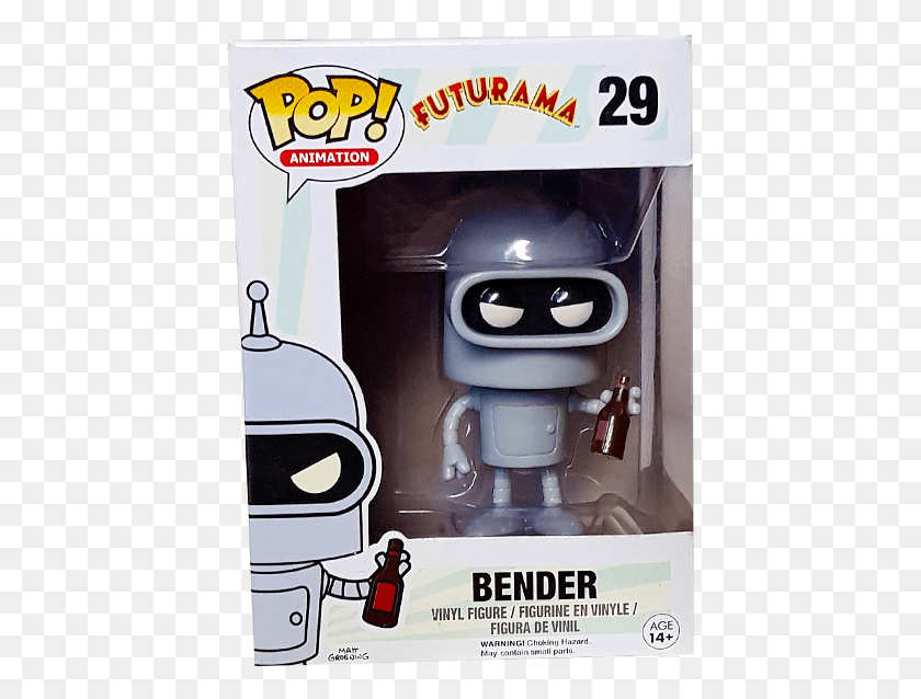 427x578 Descargar Png Bender Pop Figura De Vinilo Funko Pop Futurama Gold Bender, Robot, Cartel, Publicidad Hd Png