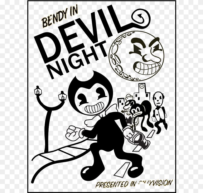 617x797 Bendy And The Ink Machine, Blackboard, Logo PNG