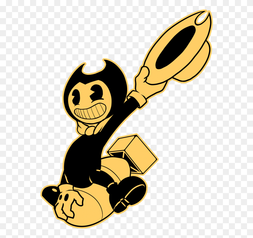 576x729 Bendy And The Ink Machine Horror Bendi Creepy Demon Bendy And The Ink Machine Fan Art Conest, Pirate, Light HD PNG Download