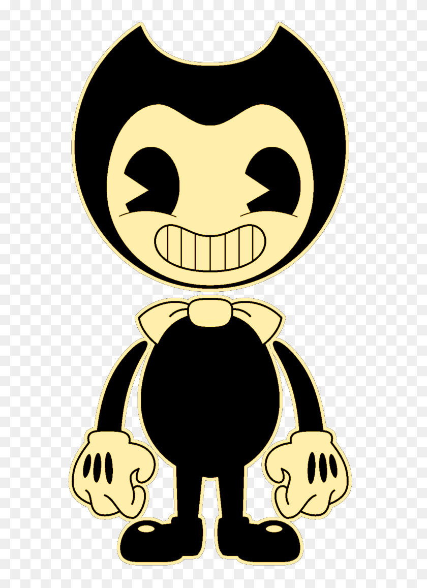 691x1157 Bendy Full Body To Use And Stuff Hashtags Batim, Stencil, Symbol, Cartoon, Baby Clipart PNG