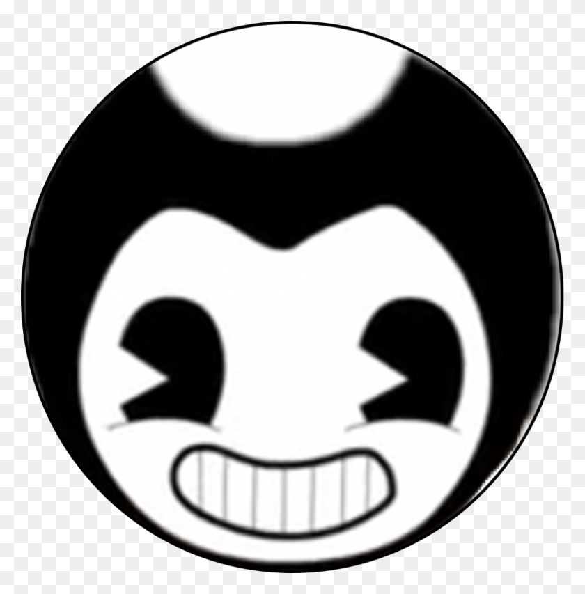 1024x1042 Bendy Sticker Bendy And The Ink Machine Mask, Stencil, Symbol, Blow Dryer HD PNG Download