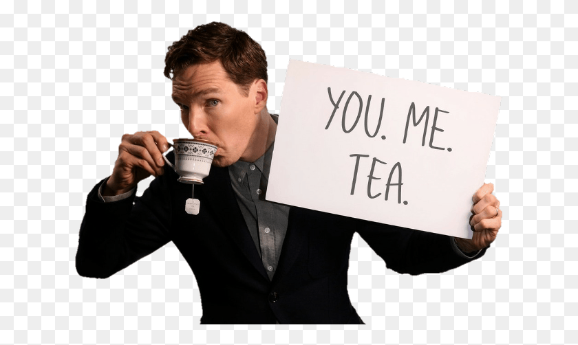 623x442 Benedict Cumberbatch Drinking Tea, Person, Human, Clothing HD PNG Download
