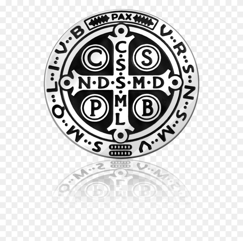539x774 Benedict Medal Circle, Logo, Symbol, Trademark HD PNG Download