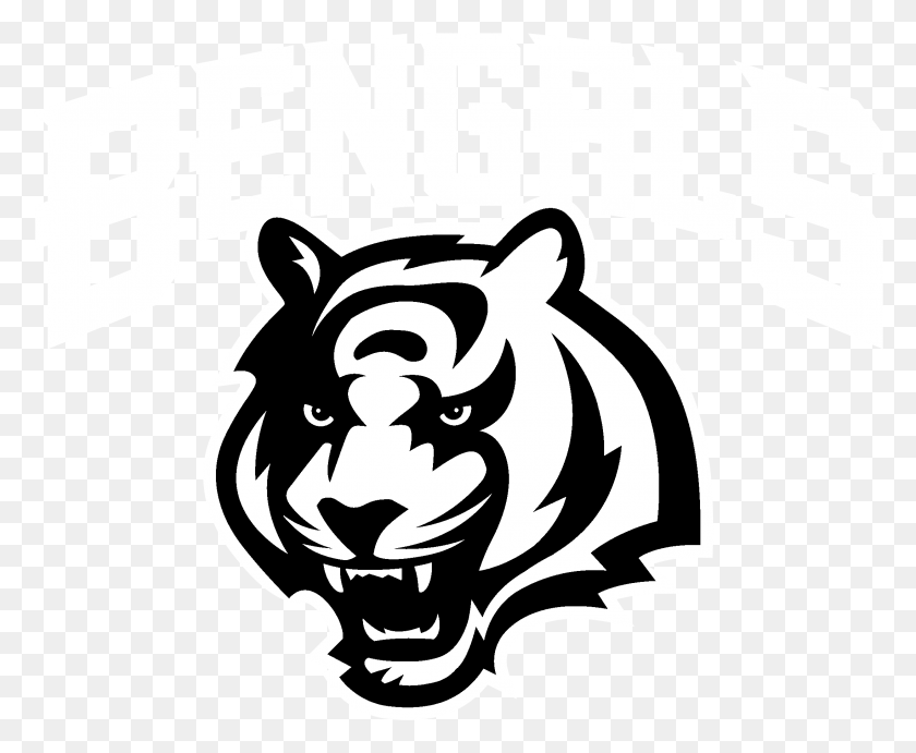 2191x1773 Bengals Logo Cincinnati Bengals Decal, Stencil, Label, Text HD PNG Download
