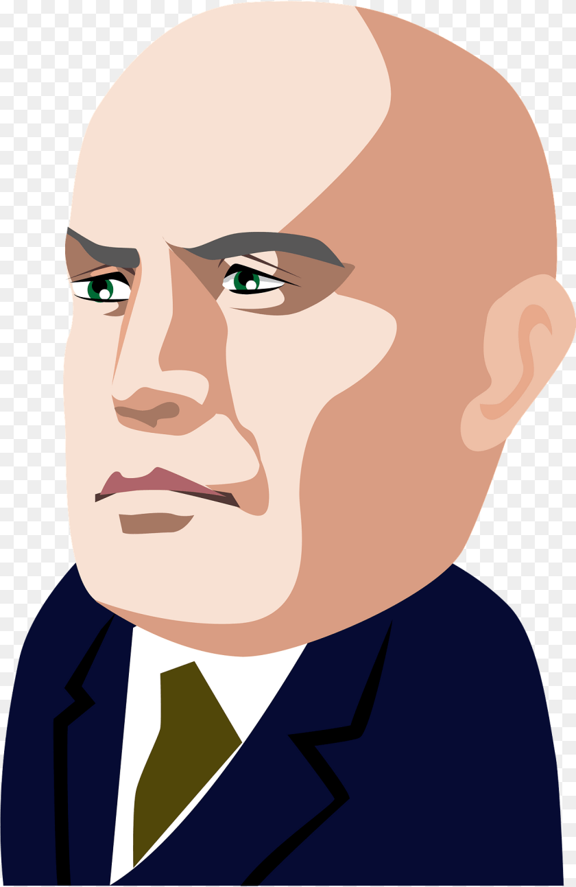 Benito Mussolini Clipart, Adult, Face, Female, Head Sticker PNG