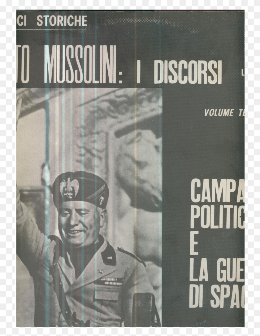 747x1025 Benito Mussolini I Discorsi Book Cover, Person, Human, Advertisement HD PNG Download