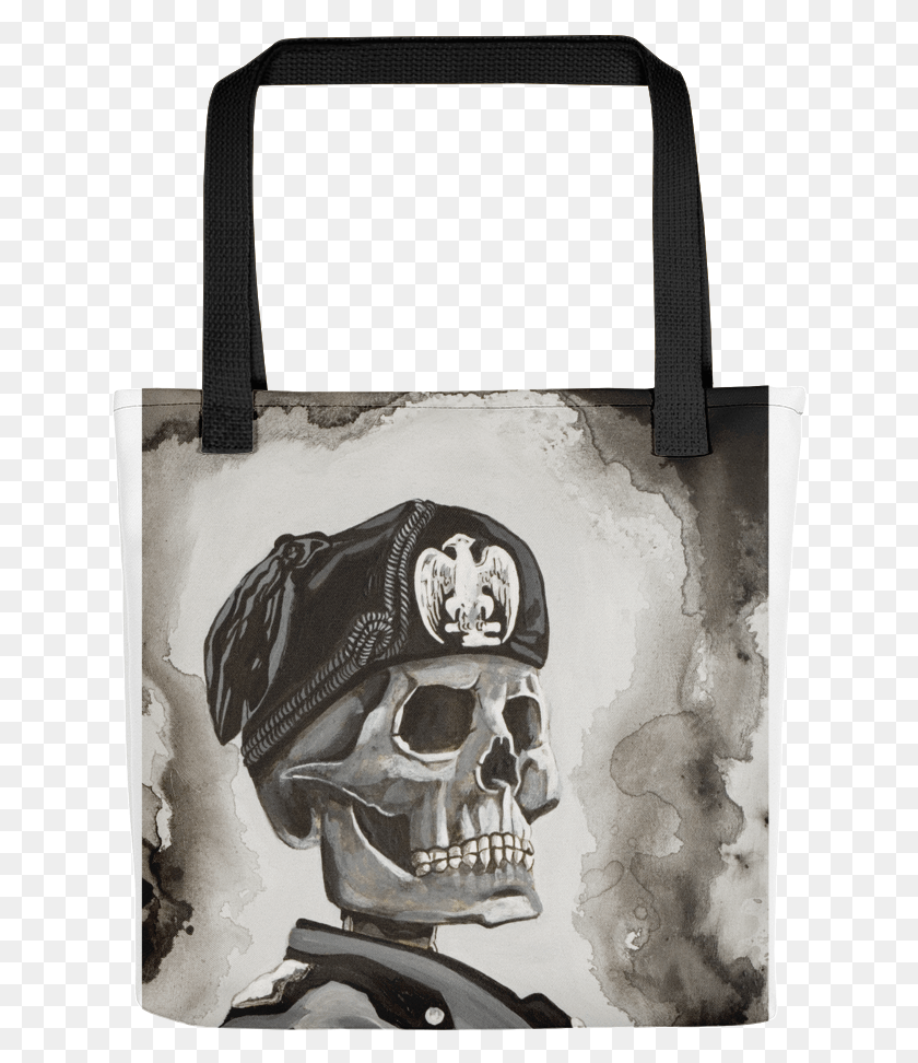 638x912 Benito Mussolini Skull The Last Portrait Tote Bag Tote Bag, Pirata, Uniforme Militar, Military Hd Png