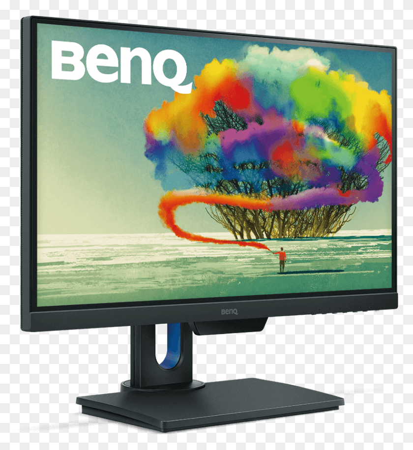 818x897 Descargar Png Benq Designer Pd2710Qc Monitor Para Mac Mini 2018, Pantalla, Electrónica, Display Hd Png