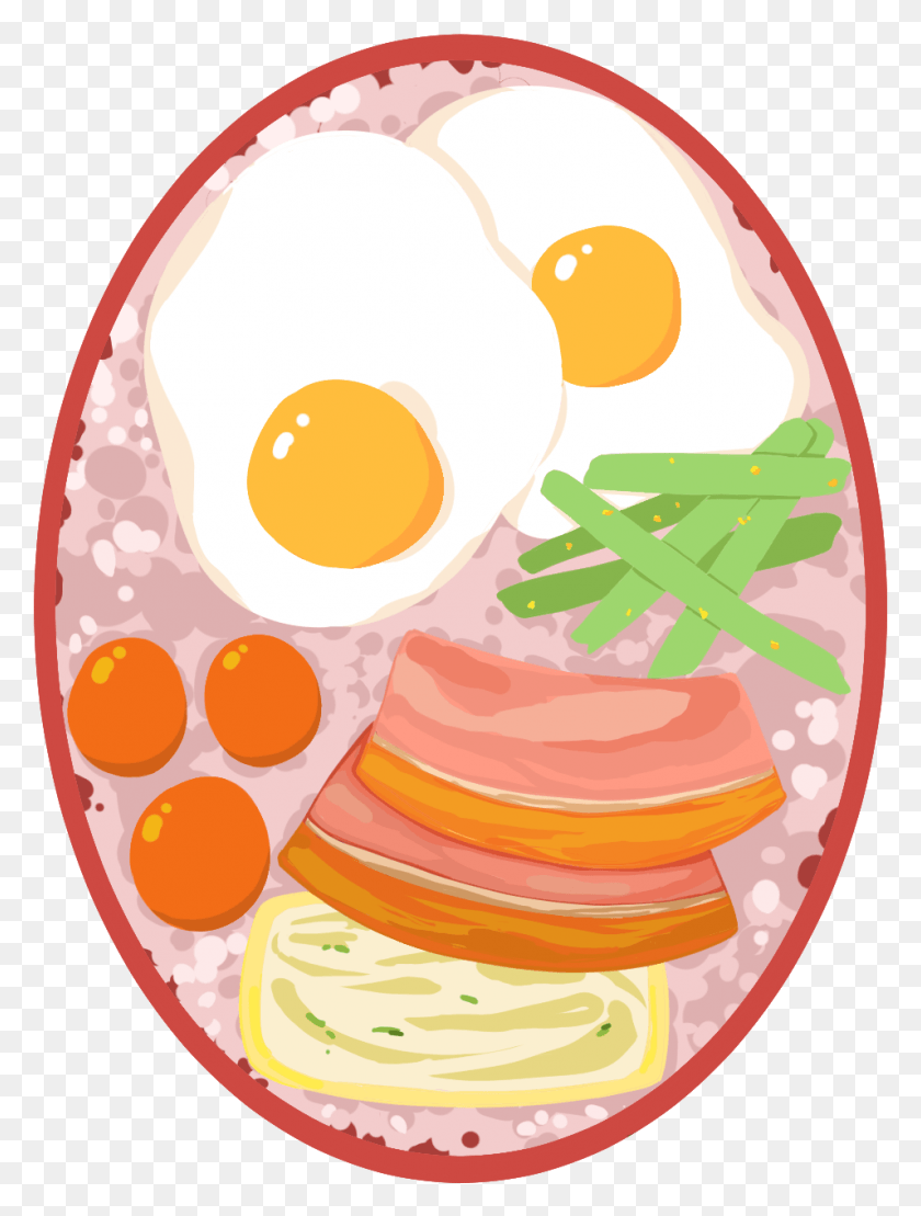 955x1285 Bento Food Gourmet Egg And Psd, Свинина, Растения, Ветчина Png Скачать