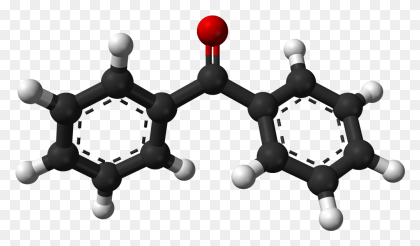 1001x555 Descargar Png Benzophenone From Xtal Stable Phase 1968 3D Balls Benzophenone 3D Estructura, Juguete, Esfera Hd Png