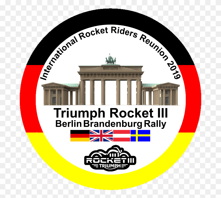 693x693 Berlin Brandenburg Rally Brandenburg Gate, Label, Text, Logo HD PNG Download
